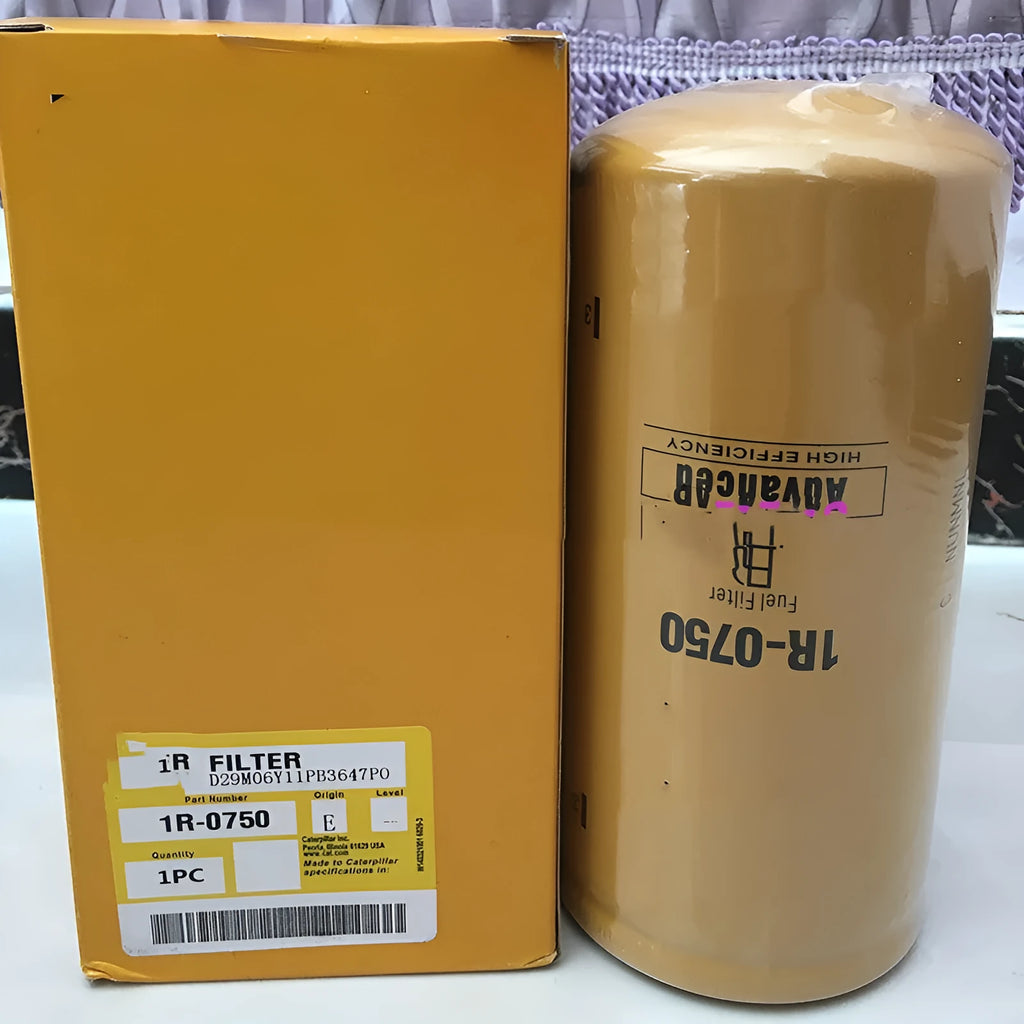 1R-0750 fuel filter element made from filter paper for anti-fuel oil systems.