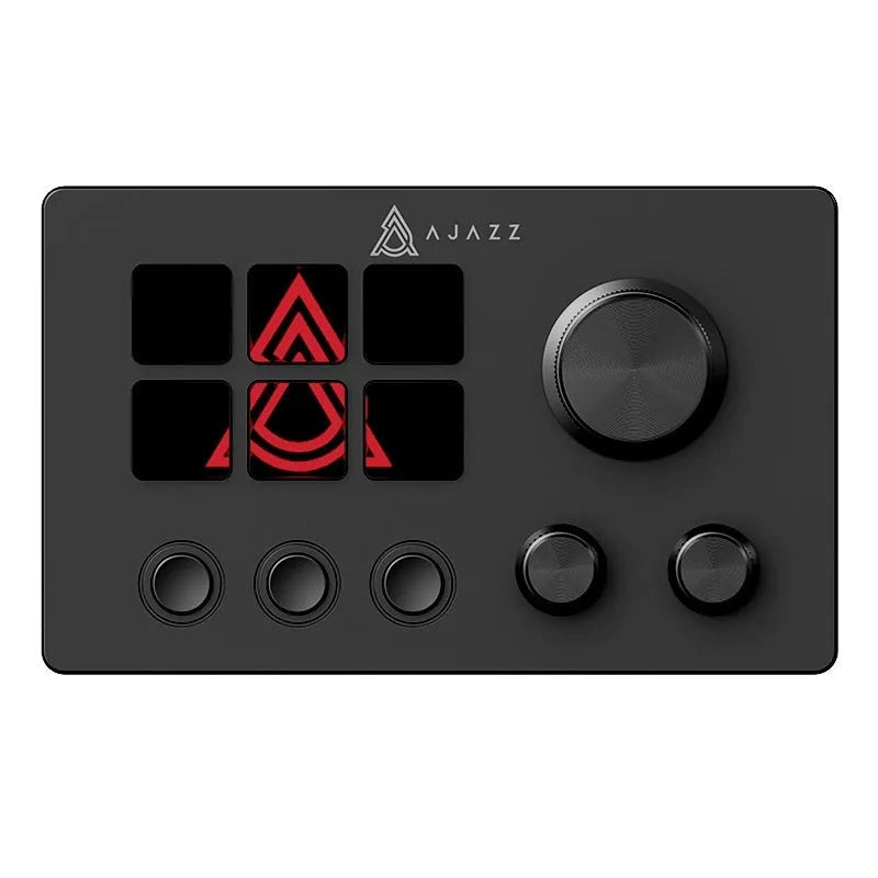 Wired ABS gaming keyboard with live assistant and volume control buttons, black, compact size