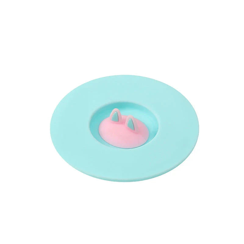 Stylish silicone cat ear lid that seals in freshness and adds a playful touch to your mugs and cups