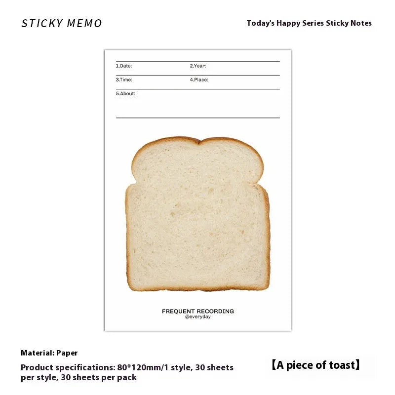 Today's Happy Series Message Sticky Notes paper notepad showing four cover colour options