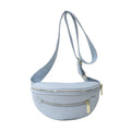 Retro women's single shoulder crossbody bag in PU leather with stitched detail, black colour, front view