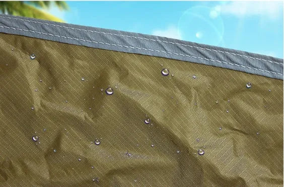 Outdoor diamond canopy tent in 210T plaid fabric with PU2000 waterproof coating, guy lines, aluminium nails and storage bags