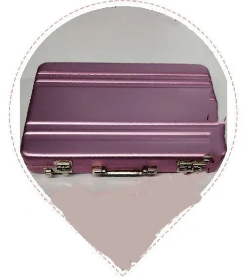 Slim red aluminium alloy metal card holder for credit cards and ID.