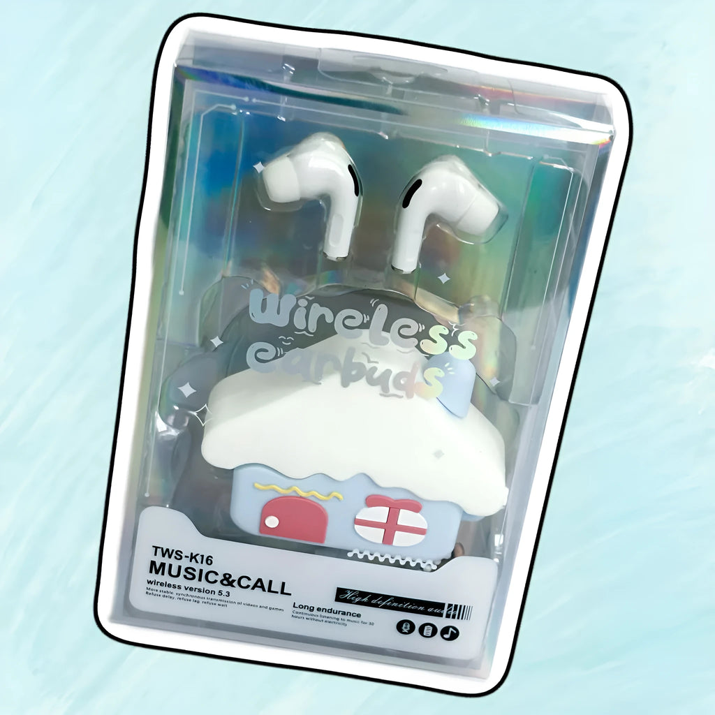 Cartoon doll silicone earphone cover in Small House colour with PC ABS build for in-ear earphones
