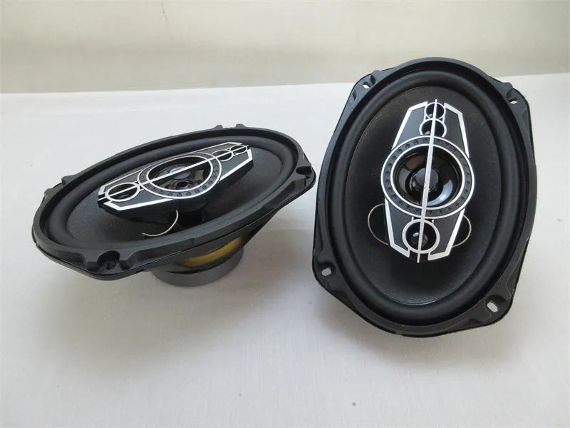 TS-A6995S 6x9 coaxial car speaker with rubber surround and iron basin rack