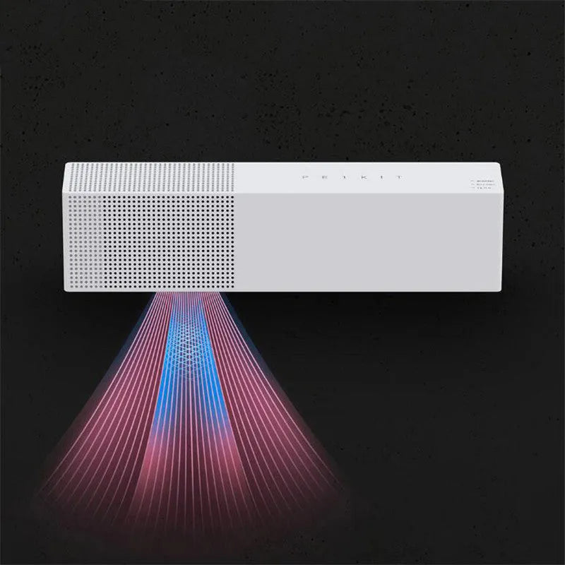 White Smart Purifier, 164 x 40 x 32 mm ABS body, with two filter elements