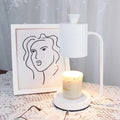 White European-style aromatherapy wax melting lamp with metal holder and dimmer switch