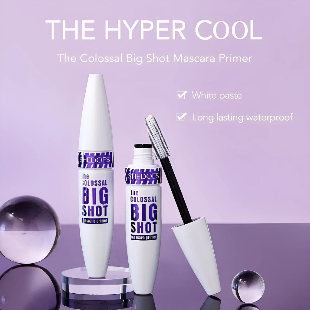 White waterproof mascara tube with 10ml sweat-proof quick-drying formula