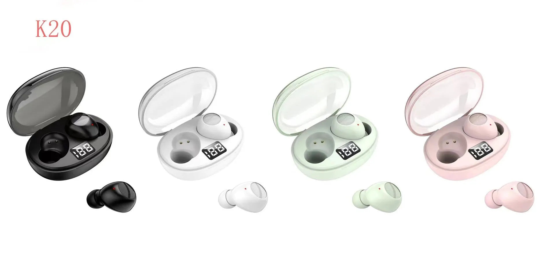 True wireless stereo sports earbuds with touch controls and Bluetooth 5.3 connectivity.