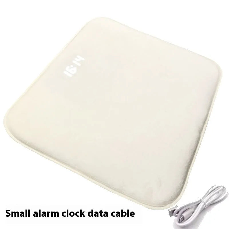 Smart carpet mat alarm clock with cloth velvet shell, 20mm thickness, two size options