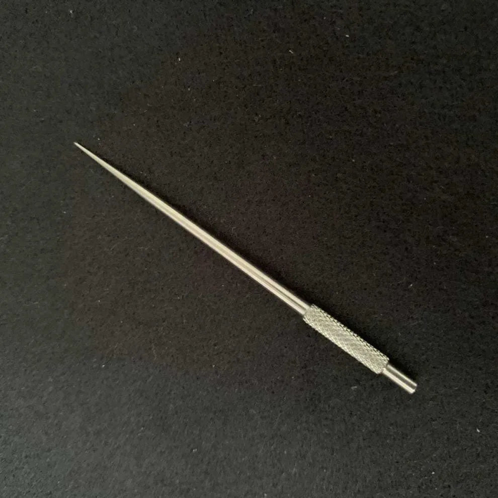 304 stainless steel toothpick set 7 pieces short and long teeth cleaning tool with dental floss stick in white cylinder