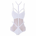 Women's bikini swimsuit set in Black and White colours available in sizes S M L with centimetre measurements