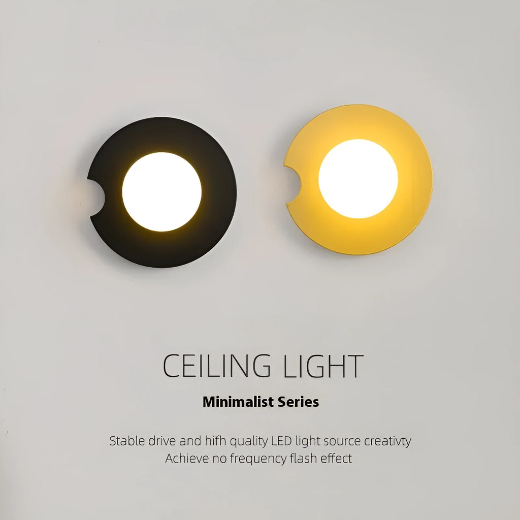 Glass wall lamp in black or gold, 220V, for bedroom bedside and background wall decoration, 7W light options.
