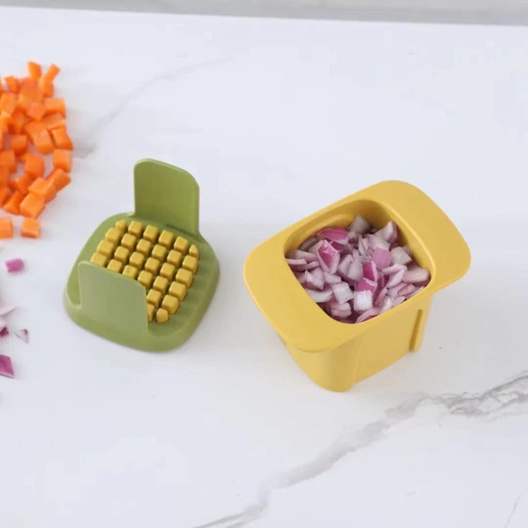 Versatile vegetable cutter with slicing, dicing, and julienning capabilities for efficient meal prep