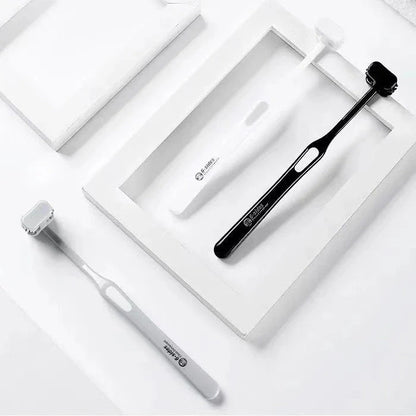 Comprehensive 360-Degree Cleaning: High-Performance Manual Toothbrush - Premium nylon bristles, ergonomic handle, and sleek design for deep, thorough dental cleaning