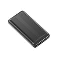 Plastic Shell Portable Power Bank Large Capacity Thin Design with Multi-USB Output Black 139x70x15mm Dual Power Options 10000mAh or 20000mAh High-Capacity Charger