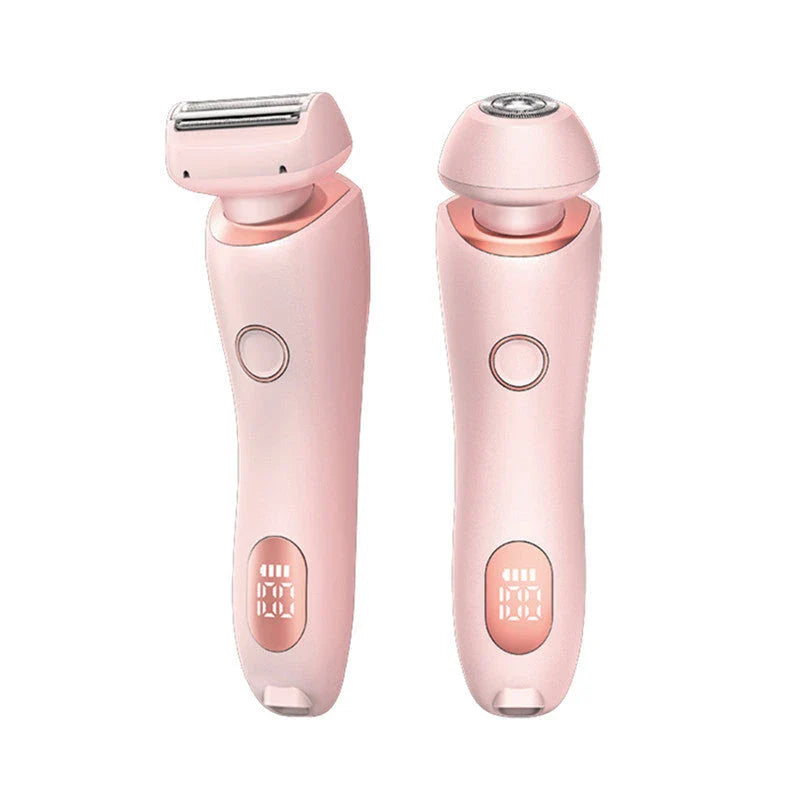 2-in-1 Electric Women's Shaver with Trimmer for Body, Face and Bikini Area