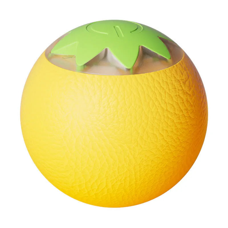 Green electric rolling ball toy for dogs and cats measuring 4.5cm