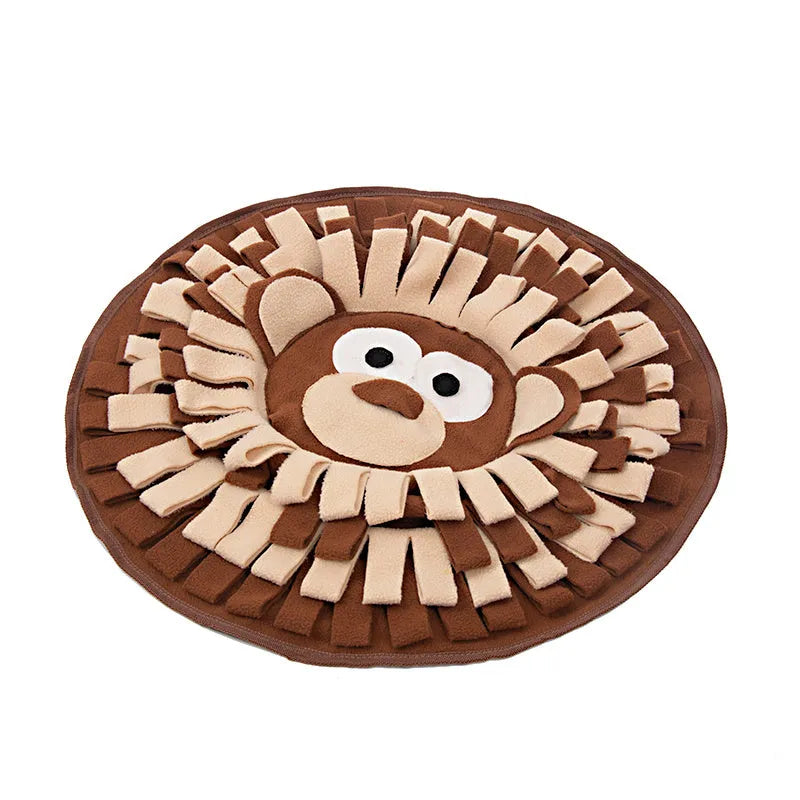 50 x 50cm polar fleece snuffle mat for dogs and cats with interactive foraging and training use