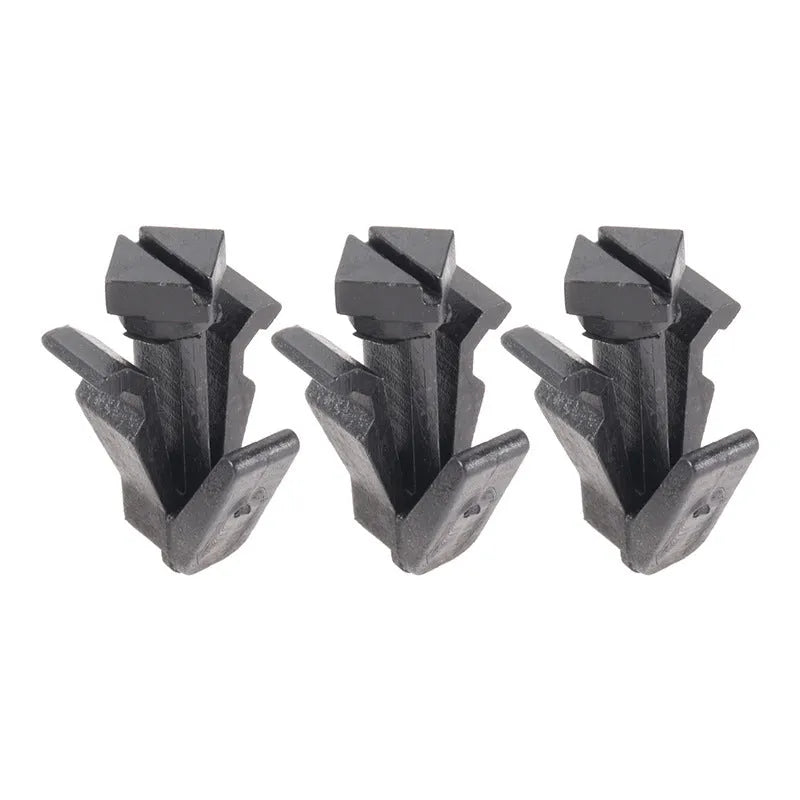 Black plastic bumper cover radiator grille fastening clip for Nissan vehicles, 76882-0M060 part