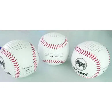 Baseball-themed Bluetooth portable speaker in green colour with USB port