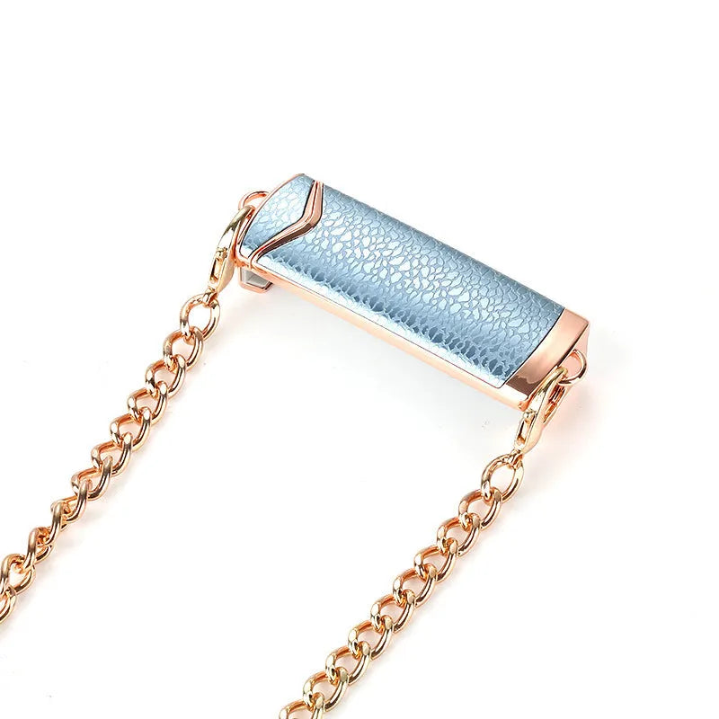 Metal mobile phone pendant rear panel lanyard with back splint, 82.3 x 25.6 x 20mm, in four colours