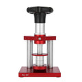 Watch repair spiral cap presser tool with set of 20 plastic moulds for back cover installation