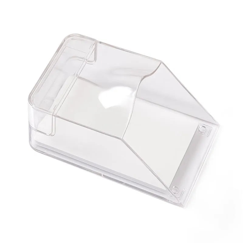 Transparent PC doorbell rain cover, 111 x 64 x 52mm, protecting a doorbell button from rain
