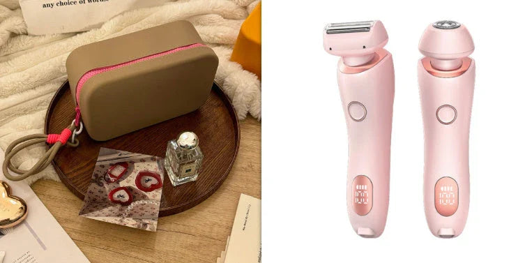 2-in-1 Electric Women's Shaver with Trimmer for Body, Face and Bikini Area