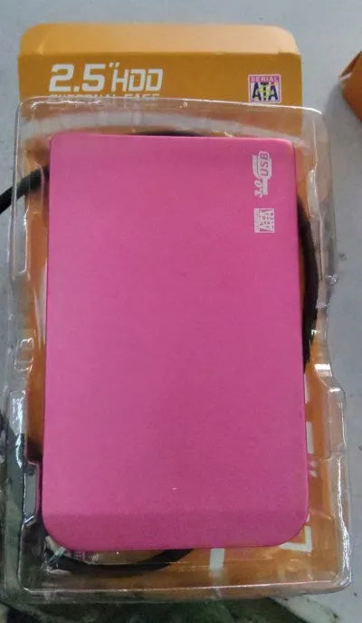 Metal external portable hard drive, 120mm x 80mm x 15mm, with data cable and packing box