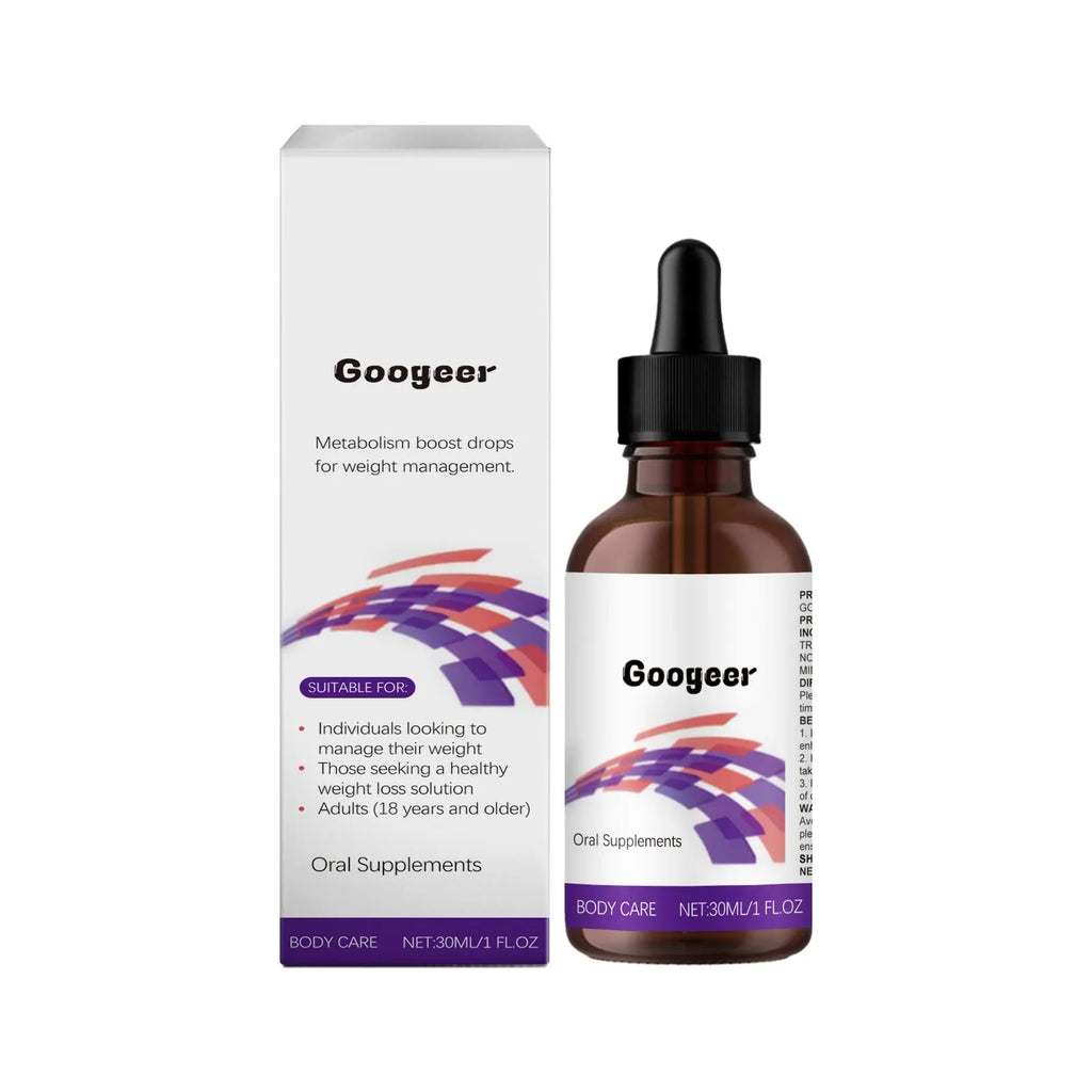 Googeer oral supplements 30ml clear body treatment gel in a bottle