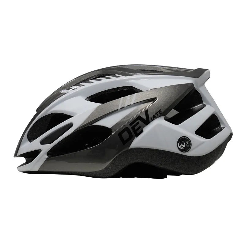 Plus size L adult cycling helmet shown in multiple colour options including fluorescent yellow and white