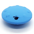Pet drop-resistant silicone slow tableware frisbee in small size 120x120x55mm, available in black