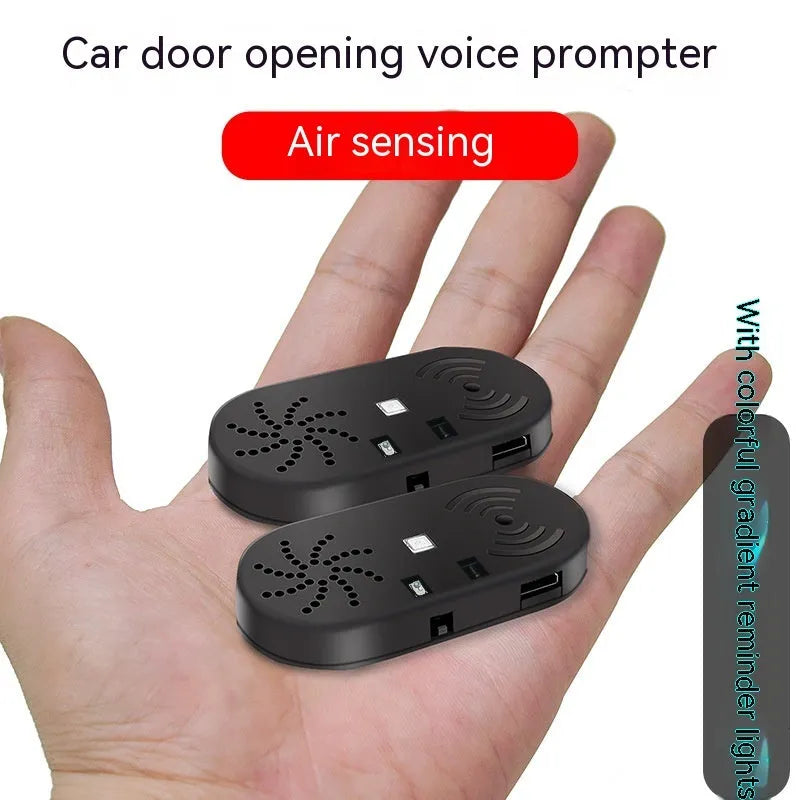 Black car door reminder with infrared sensor for vehicle safety