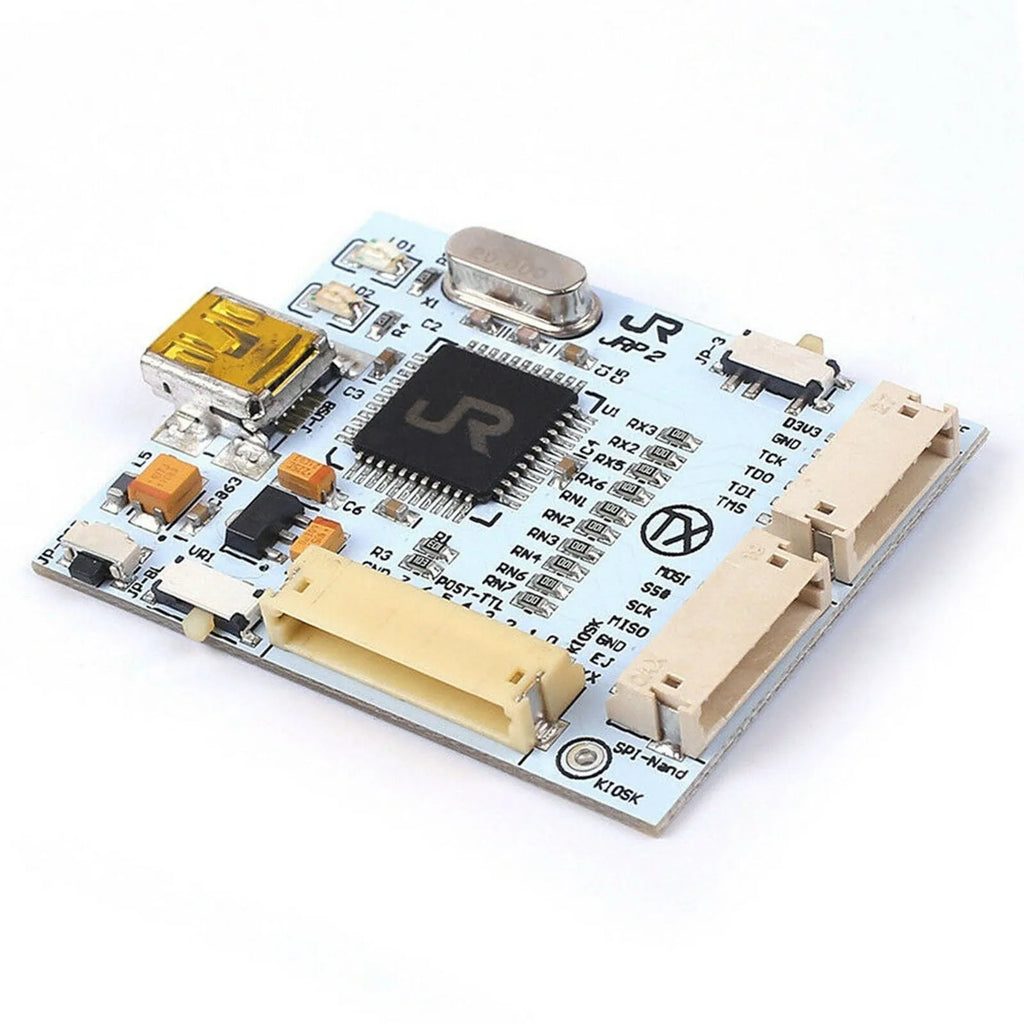 TX J-R Programmer V2 light blue programming tool with cables for QSB V3, XILINX CR JTAG, and Sonus 360
