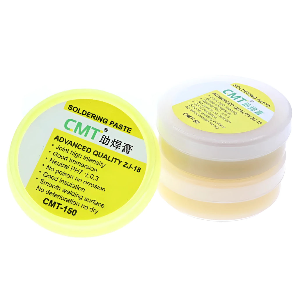 Rosin soldering flux paste in container for electric soldering iron welding