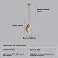 Modern simple pendant drop light in smoked grey or amber glass for hallway or bedroom.
