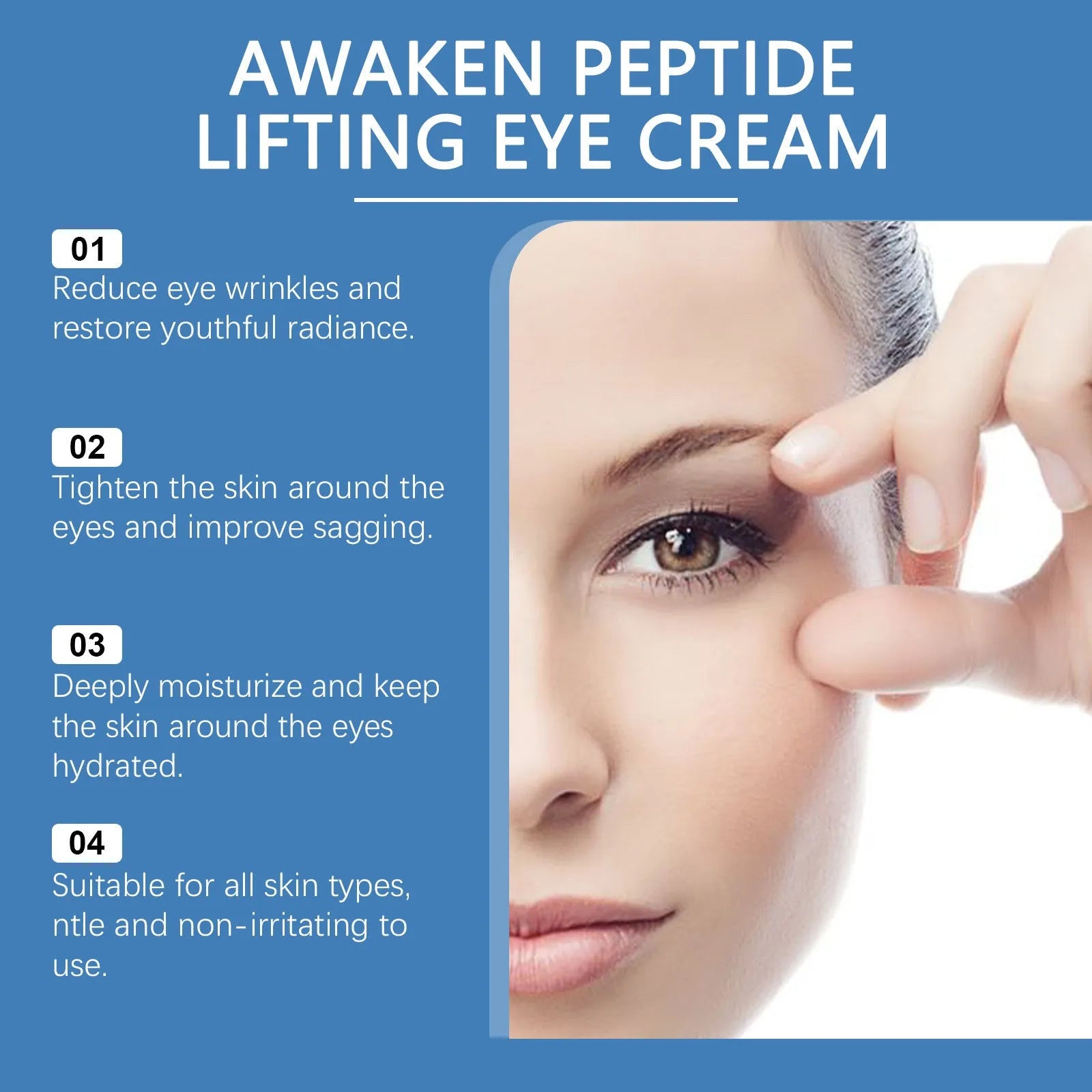 15g tube of Viareline collagen firming eye cream for smoothing skin around eyes