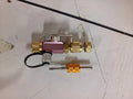 Vacuum valve core disassembly tool set with metal valve removers in black and pink colours