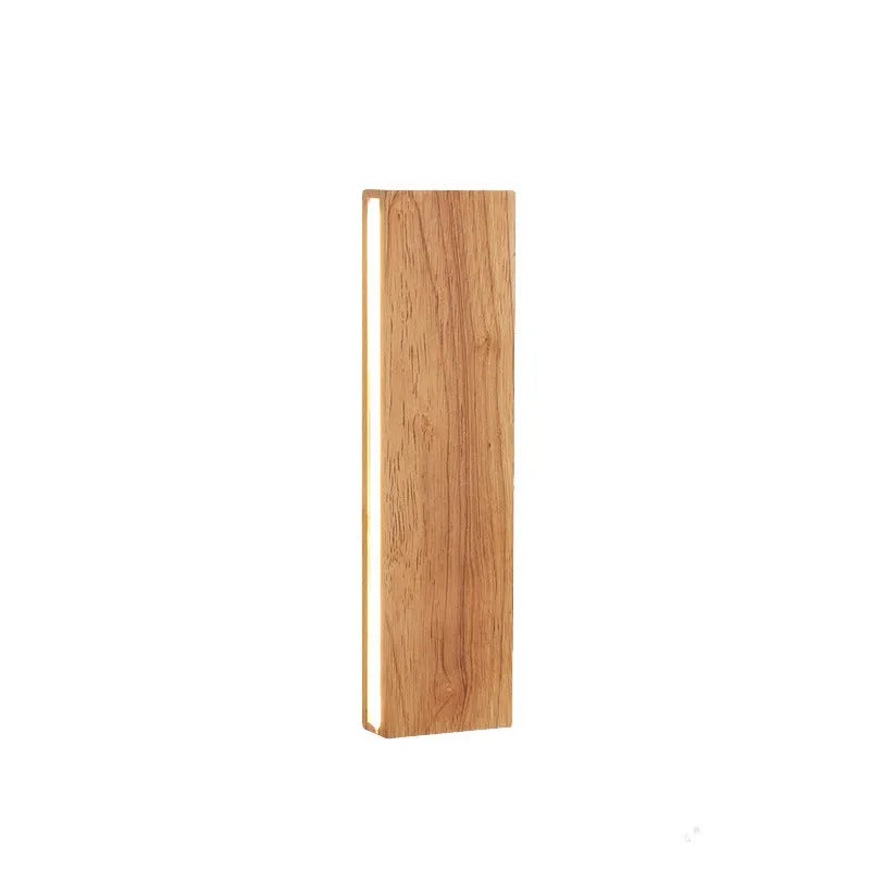 Solid wood LED wall lamp in 22cm, 32cm or 52cm size with warm or white light, 220V