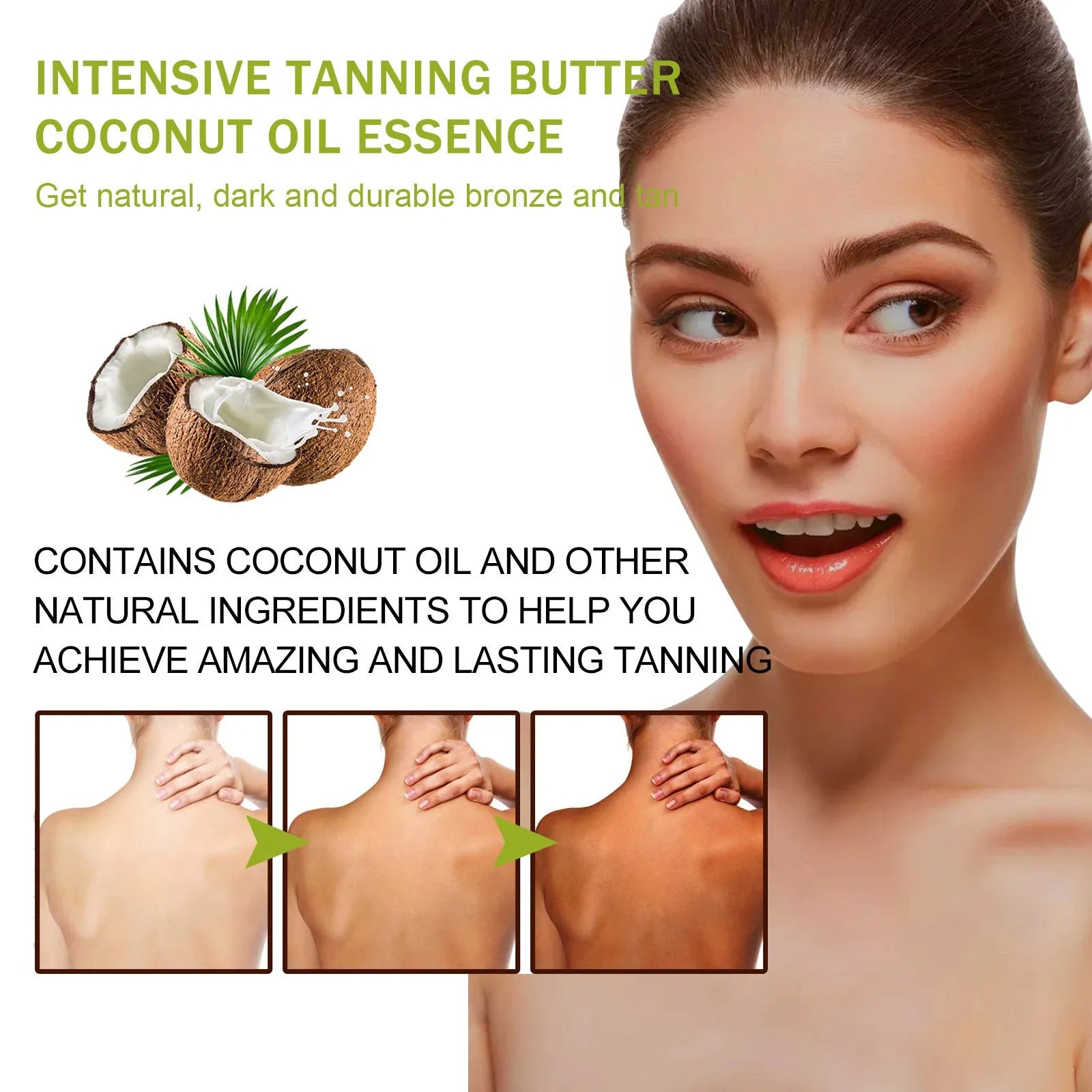 Coconut Help Black Frost Cream 100g pot with natural blackening cream for skin tone