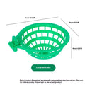 Green plastic large bird nest with split design on clean background