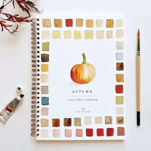 Portable household natural pigment paint box with twelve colour palette in fashionable style