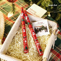 Cylindrical paraffin candle in bright red, 2.2cm by 25cm, for Christmas decoration