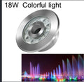 Aluminium alloy outdoor underwater lamp for garden and landscape lighting with RGB, warm white, and pure white options.
