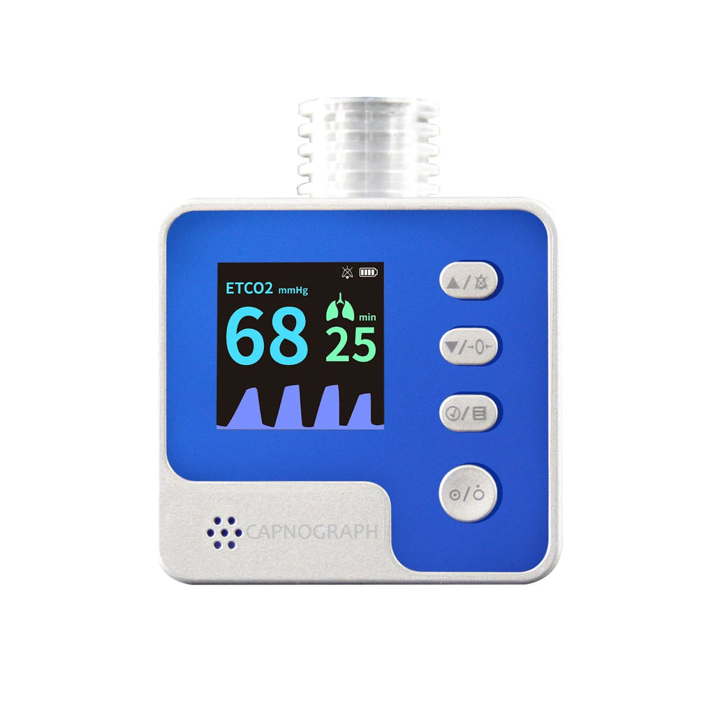 Veterinary mainstream CO2 capnograph CA10M monitor for EtCO2 and respiration rate, 59x56x59.5mm, 92g