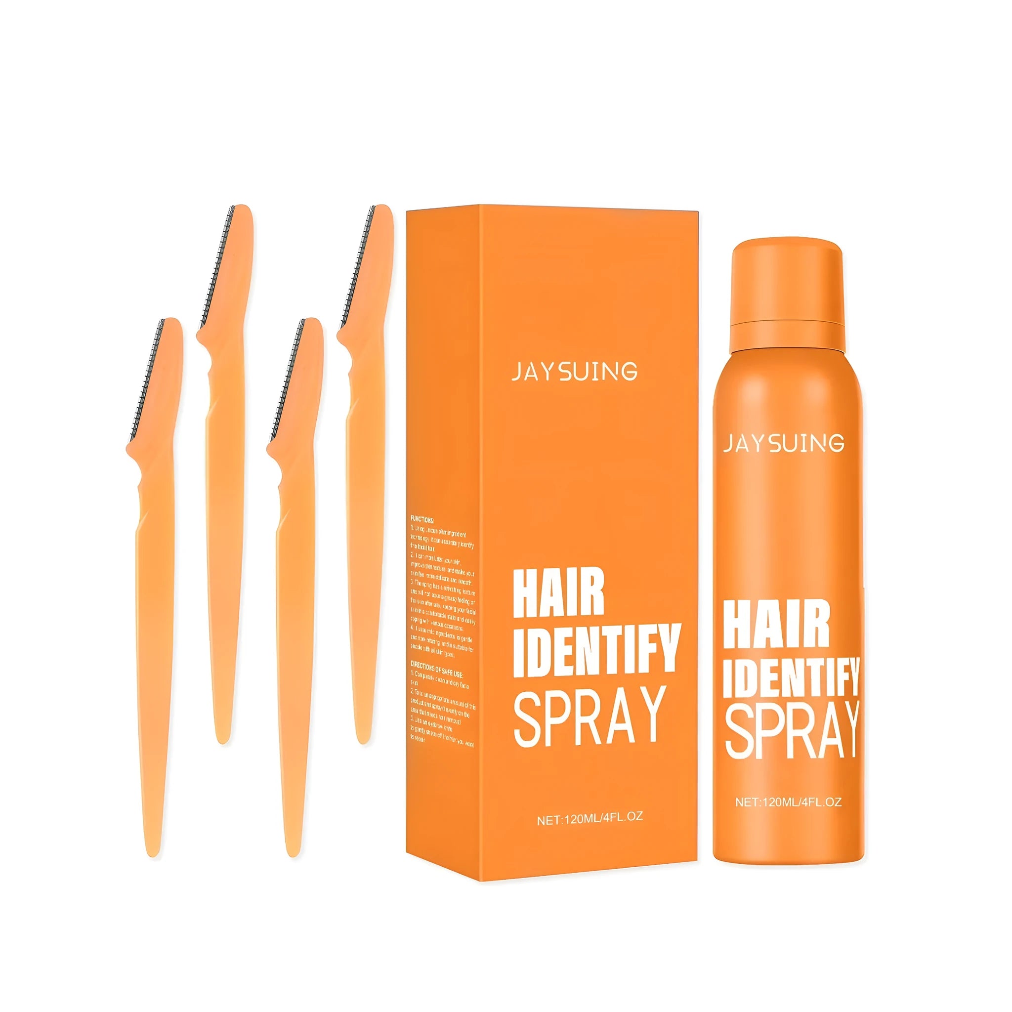 120ml bottle of non-irritating facial hair recognition spray with herbal extracts.