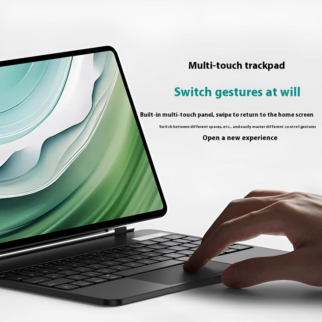 Miaocontrol Pro11 magnetic wireless keyboard cover for Huawei Matepad tablets in black and white colour options