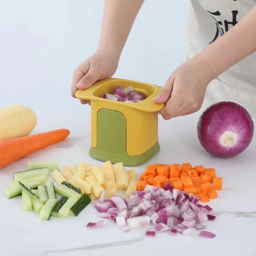 Versatile vegetable cutter with slicing, dicing, and julienning capabilities for efficient meal prep