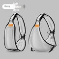 Adjustable cloth baby waist stool carrier for infants and toddlers up to 25kg, shown in grey colour